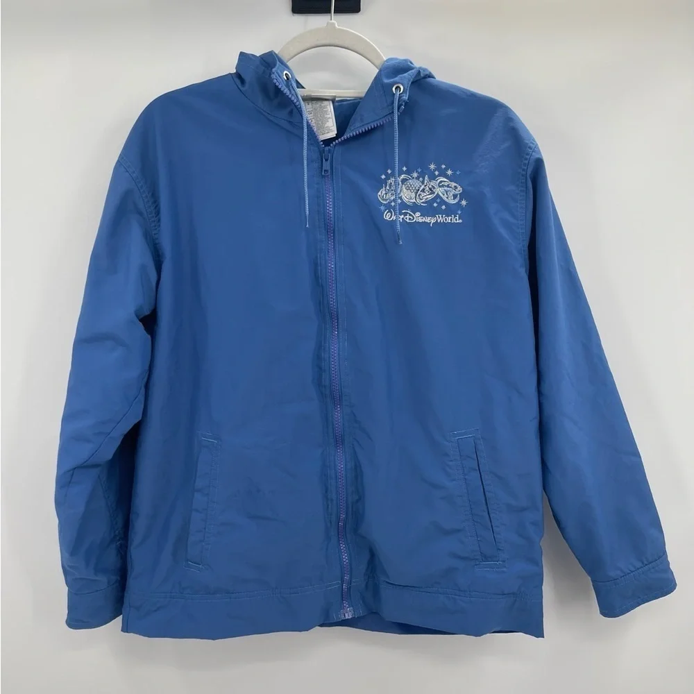 Unisex 90s vintage Walt Disney magical Mickey Mouse blue windbreaker small